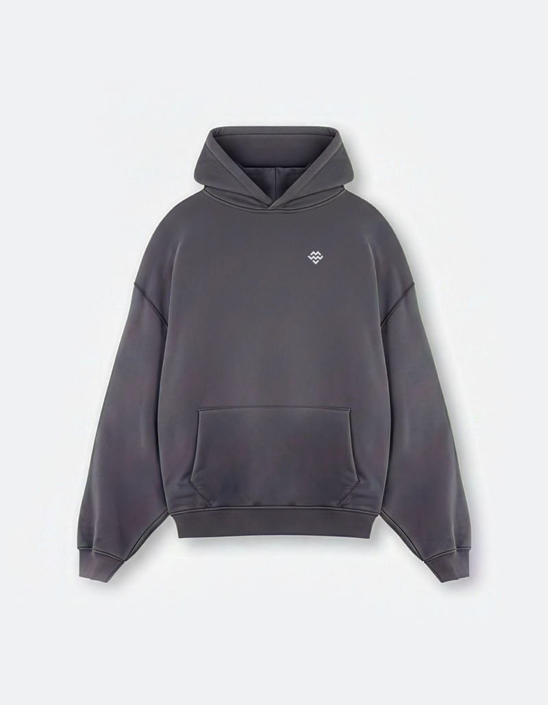 Heavyweight Warm Up Hoodie (Washed Black)