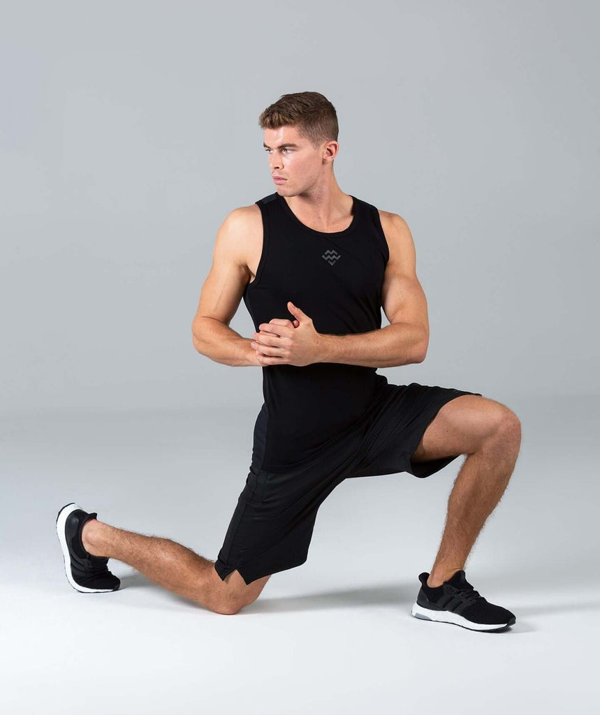 10 Inch Sports Shorts (Black) - Machine Fitness