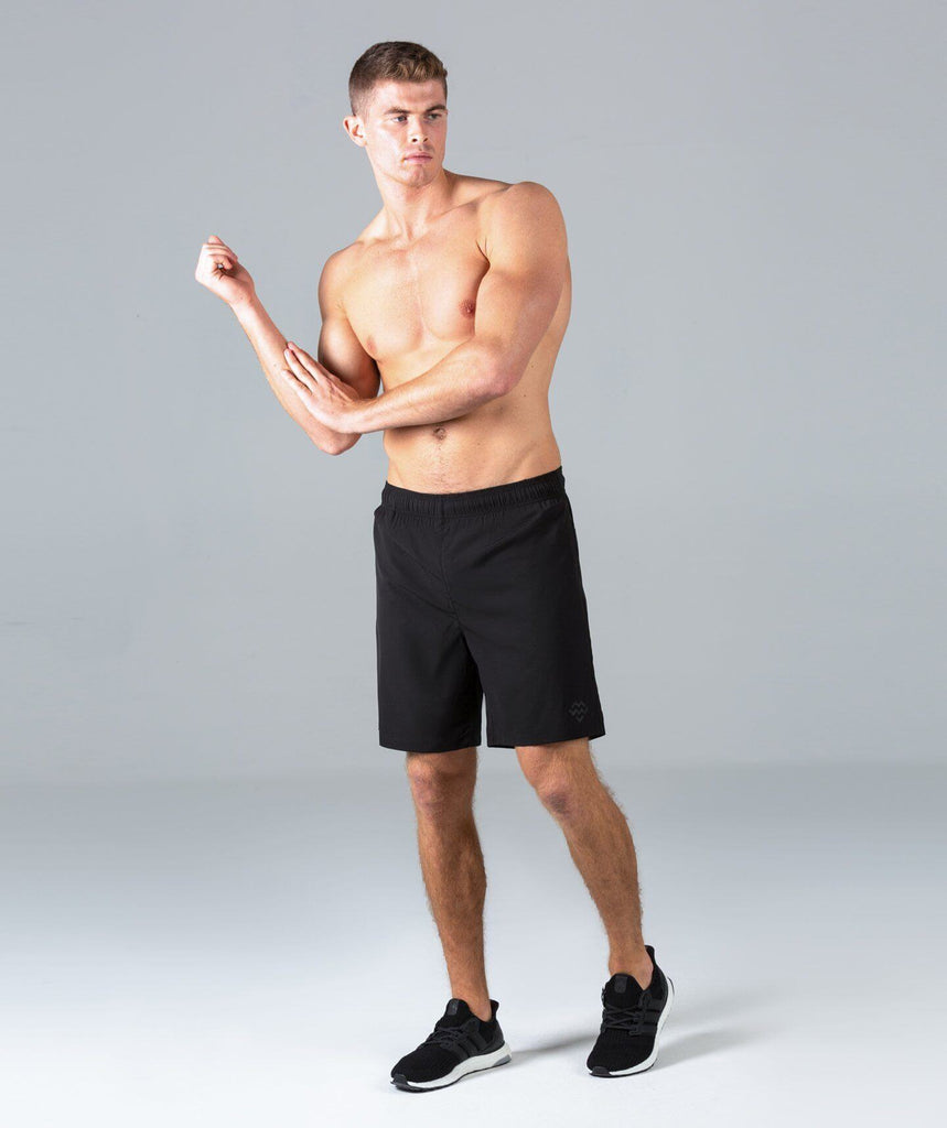 8 Inch Sports Shorts (Black) - Machine Fitness