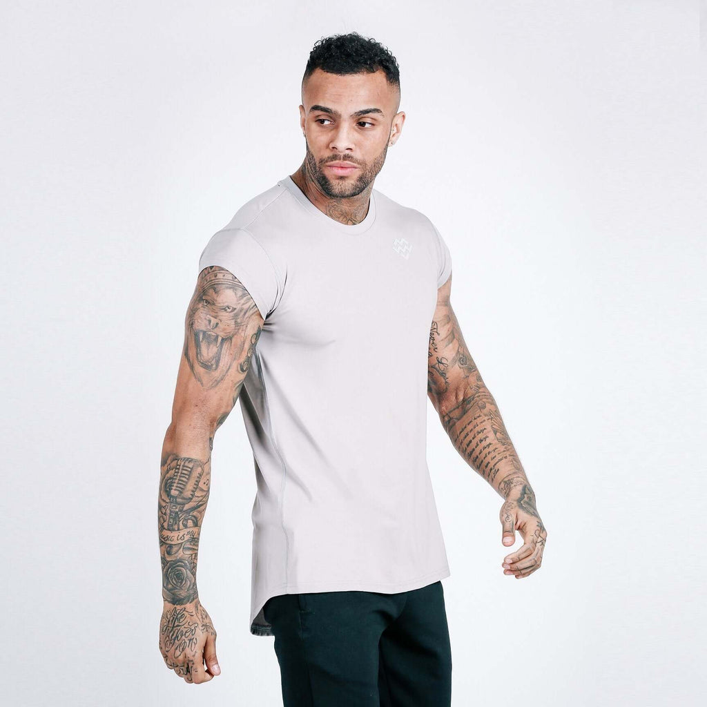Flow Capped Sleeve T-Shirt (Stone) - Machine Fitness
