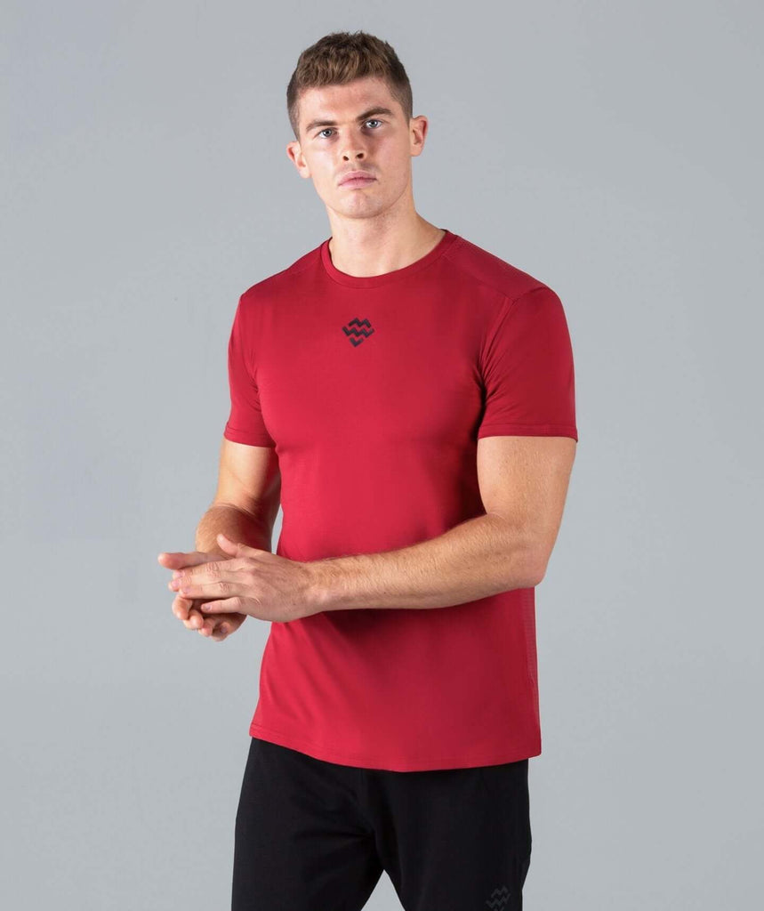 HyperFit V3 T-Shirt (Burgundy) - Machine Fitness