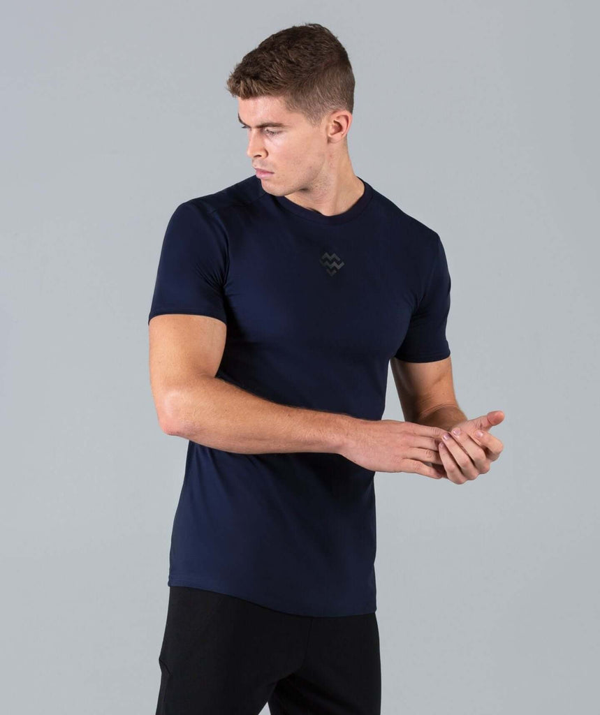 HyperFit V3 T-Shirt (Navy) - Machine Fitness
