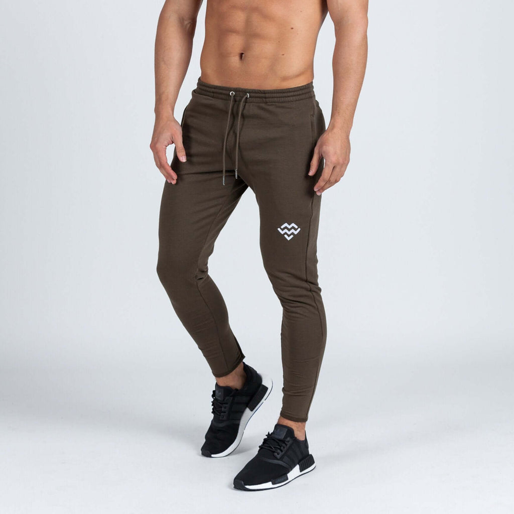 Intensity Fitted Tapered Bottoms (Khaki) - Machine Fitness