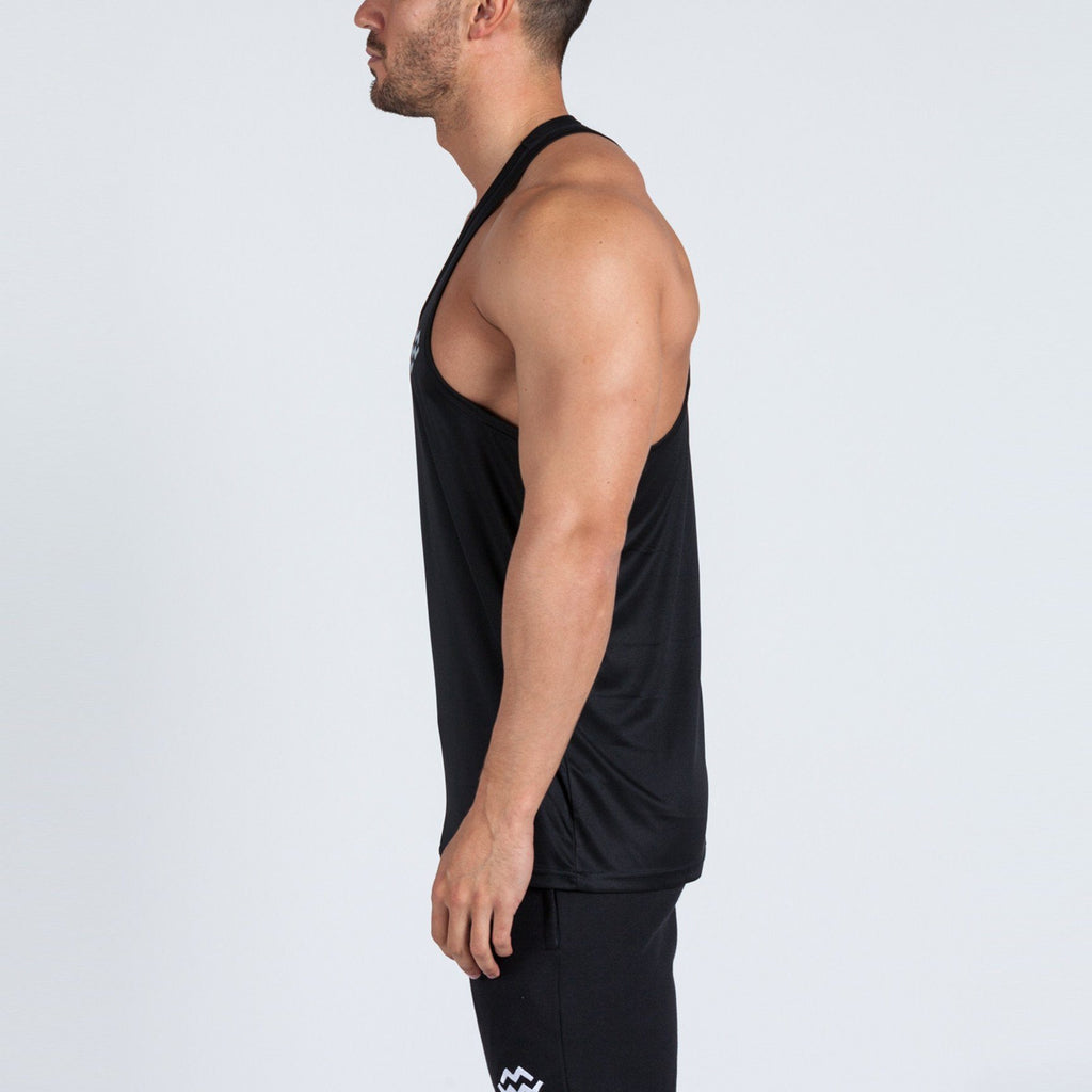 Strike Stringer Vest (Black/Grey) - Machine Fitness