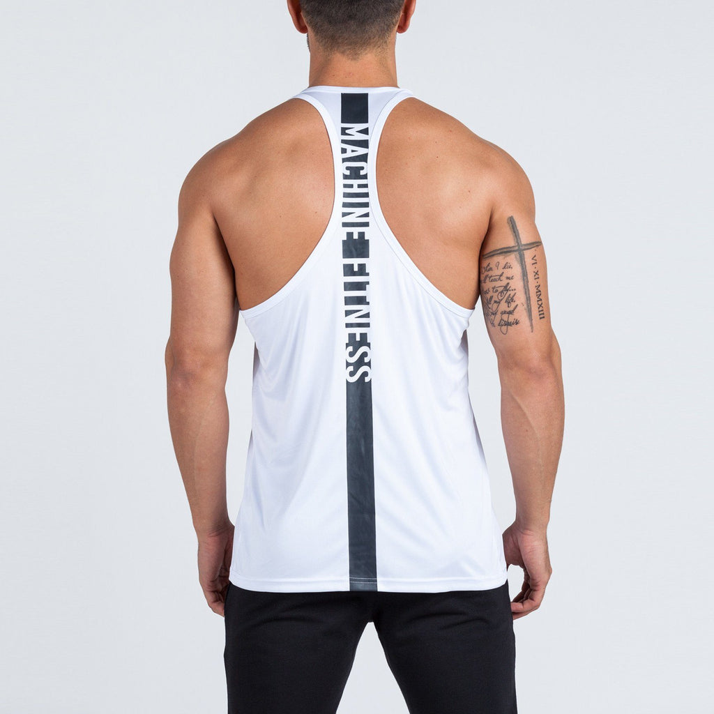 Strike Stringer Vest (White) - Machine Fitness