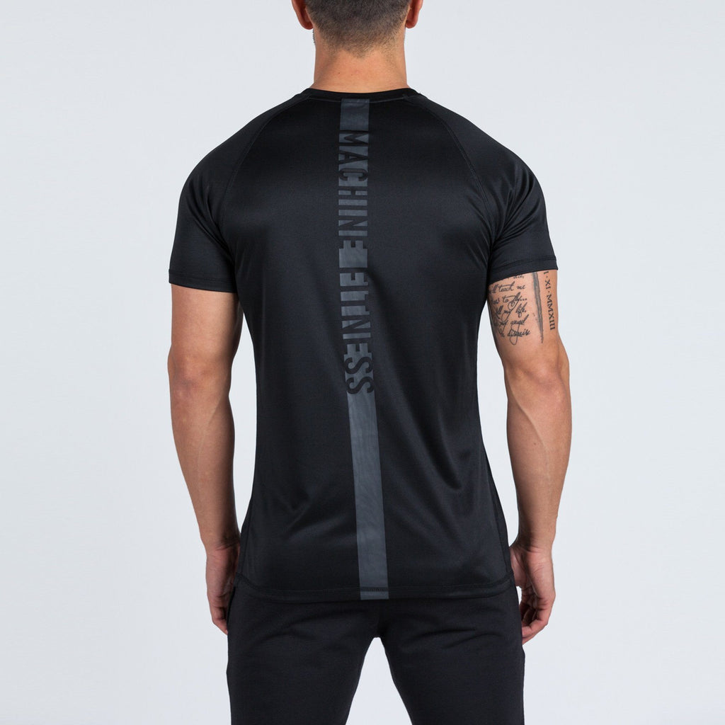 Strike T-Shirt (Black/Black) - Machine Fitness